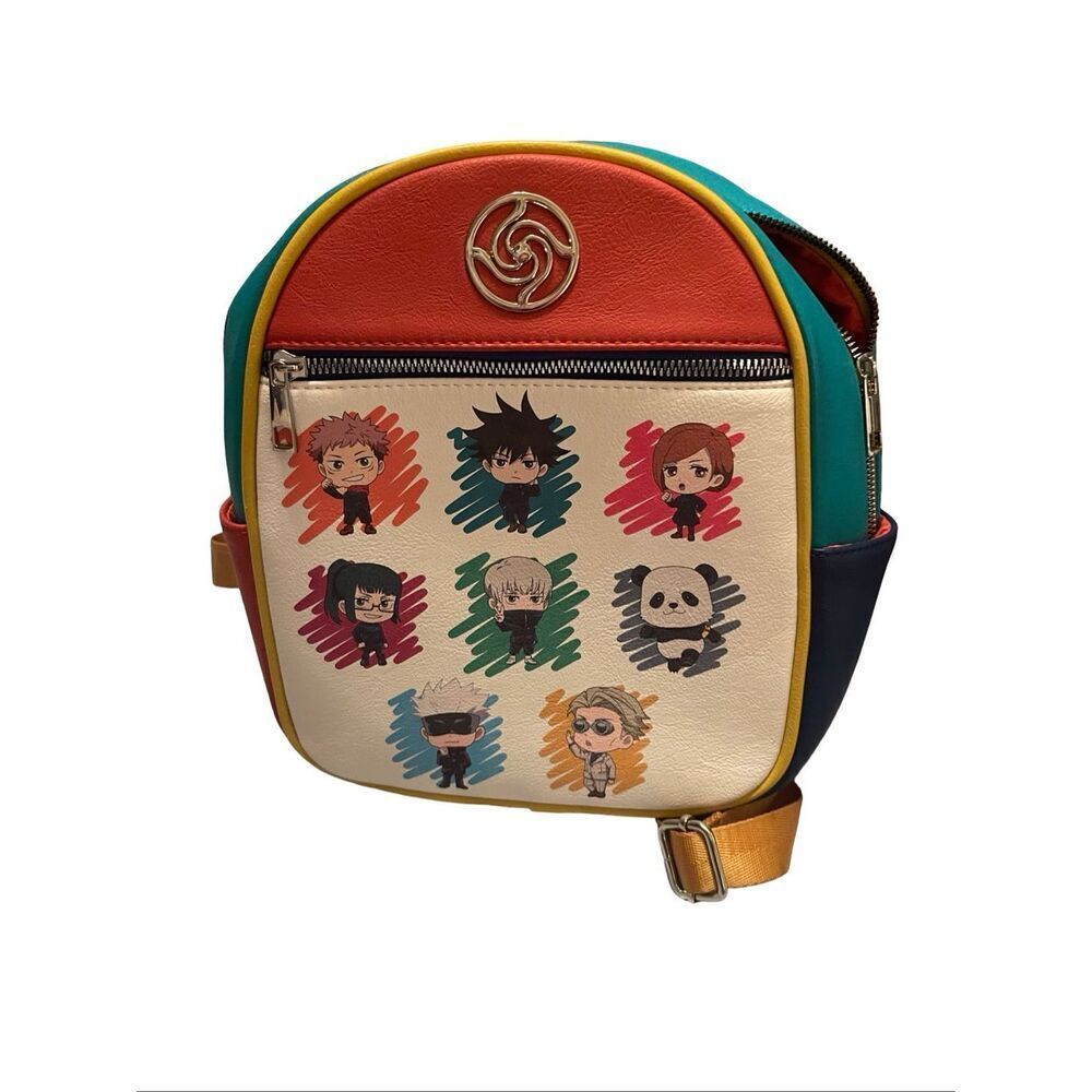 Bioworld Womens Jujutsu Kaisen Chibi Sorcerers Mini Backpack